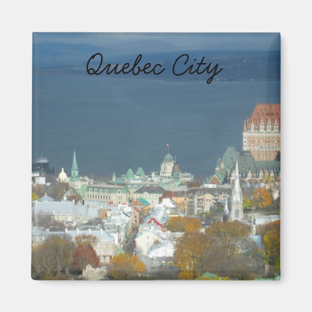 Quebec City Canada Waterfront Magnet (Vorne)