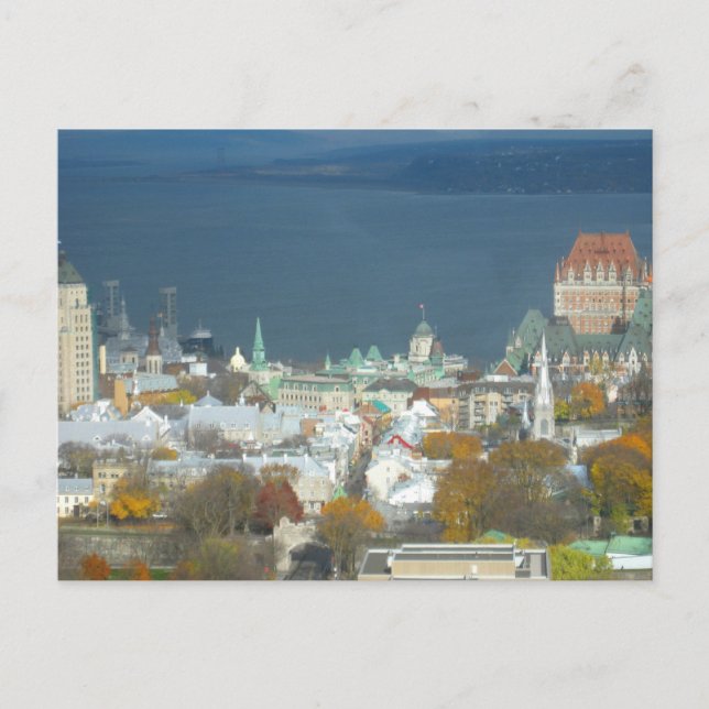 Quebec City Canada Waterfront Postkarte (Vorderseite)