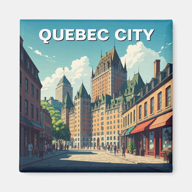 Quebec City Chateau Frontenac Magnet (Vorne)