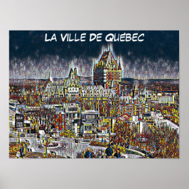 QUEBEC CITY COMIC POP ART POSTER