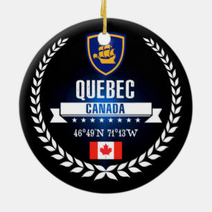 Quebec City Keramik Ornament