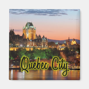 Quebec City night Magnet