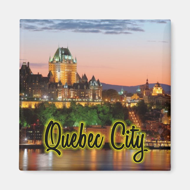 Quebec City night Magnet (Vorne)
