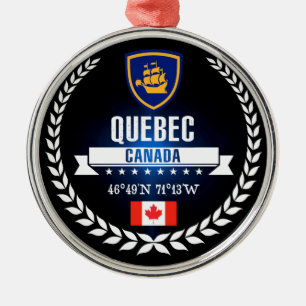 Quebec City Ornament Aus Metall
