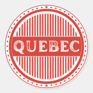 Quebec City Pride Emblem – Kanadische Identität Runder Aufkleber