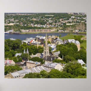 Quebec City, Quebec, Canada. Looking down on the Poster