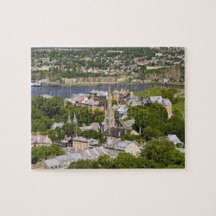 Québec City, Québec, Kanada. Blick hinunter auf di Puzzle