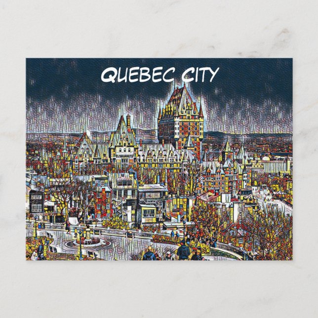 QUEBEC CITY REVEL POSTCARD FEIERTAGSPOSTKARTE (Vorderseite)