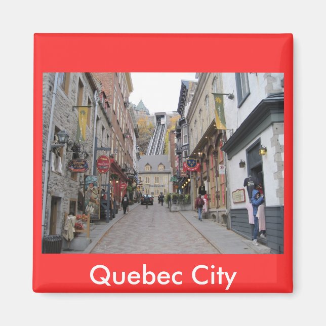 Quebec City Street Magnet (Vorne)
