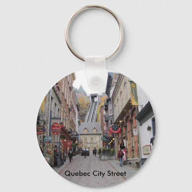 Quebec City Street Schlüsselanhänger (Vorderseite)