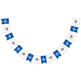 Québec drapeau fleur de lys Moderne Wimpelkette