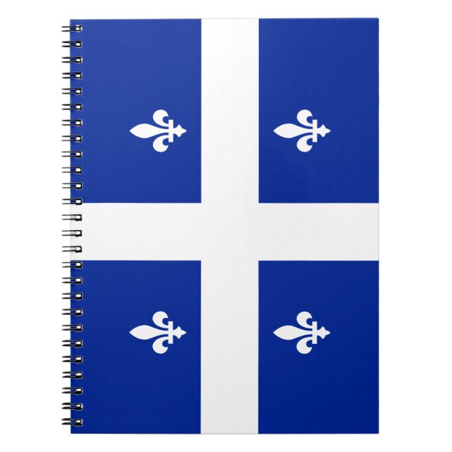 Québec drapeau fleur de lys notizblock (Vorderseite)