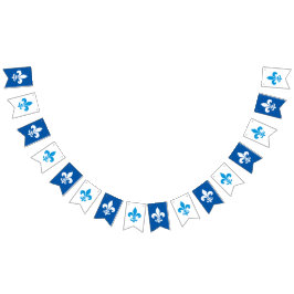 Québec drapeau fleur de lys wimpelkette