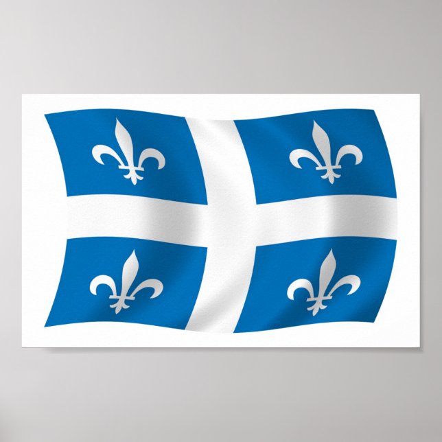 Quebec Flag Poster Print (Vorne)