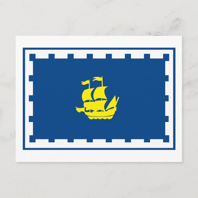 Quebec Flag Postkarte (Vorderseite)