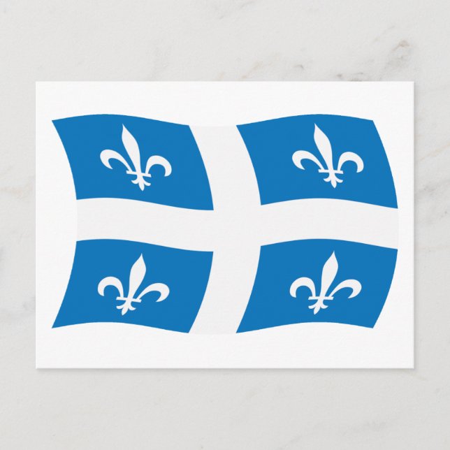 Quebec Flag Postkarte (Vorderseite)
