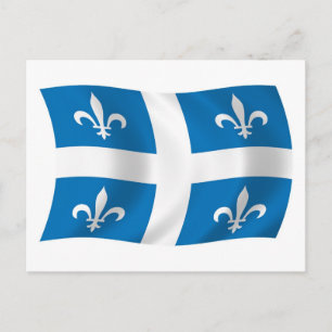 Quebec Flag Postkarte