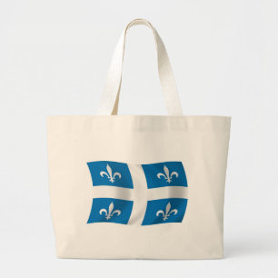 Quebec Flag Tote Bag Jumbo Stoffbeutel