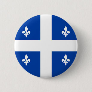 Quebec-Flagge Button