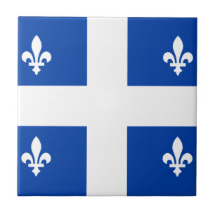 Quebec-Flagge Fliese