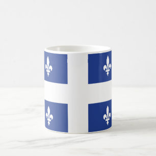 Quebec-Flagge Kaffeetasse