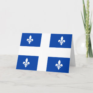Quebec-Flagge Karte