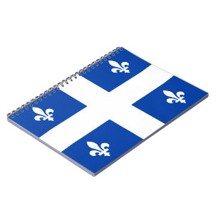 Quebec-Flagge Notizblock