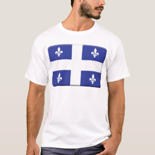 Quebec-Flagge PERSONIFIZIEREN T-Shirt