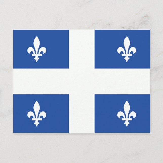 Quebec-Flagge Postkarte (Vorderseite)