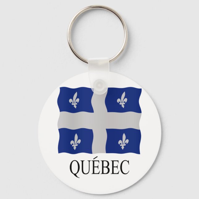 Québec-Flagge Schlüsselanhänger (Vorderseite)