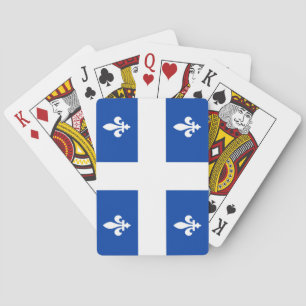 Quebec-Flagge Spielkarten