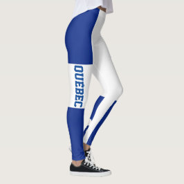 Quebec-Flagge und Text - Drapeau Québec und Texte Leggings