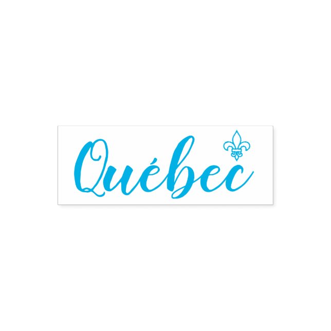 Quebec Fleur de Flys Oui Francais Permastempel (Design)