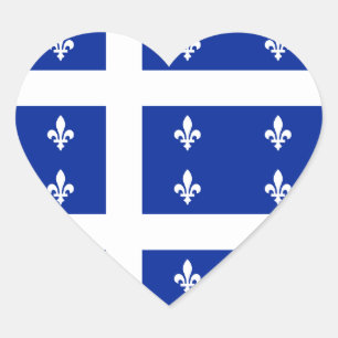 Quebec Herz-Aufkleber