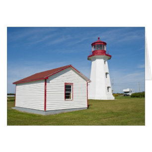 Quebec, Kanada. Cap D'Espoir Leuchtturm.