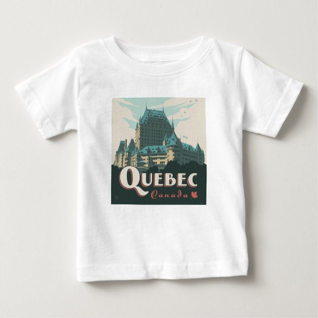 Quebec Kanada | Château Frontenac Baby T-shirt (Vorderseite)