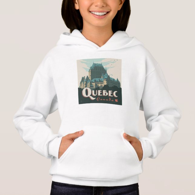 Quebec Kanada | Château Frontenac Hoodie (Vorderseite)
