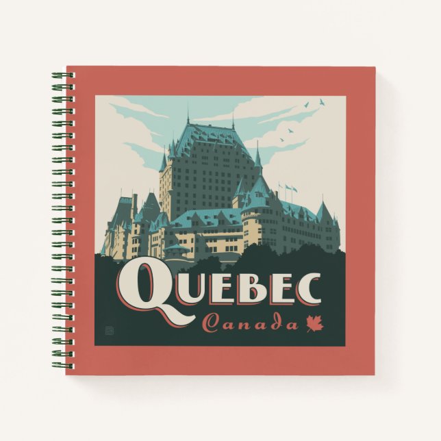 Quebec Kanada | Château Frontenac Notizbuch (Vorderseite)