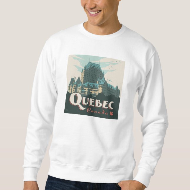 Quebec Kanada | Château Frontenac Sweatshirt (Vorderseite)
