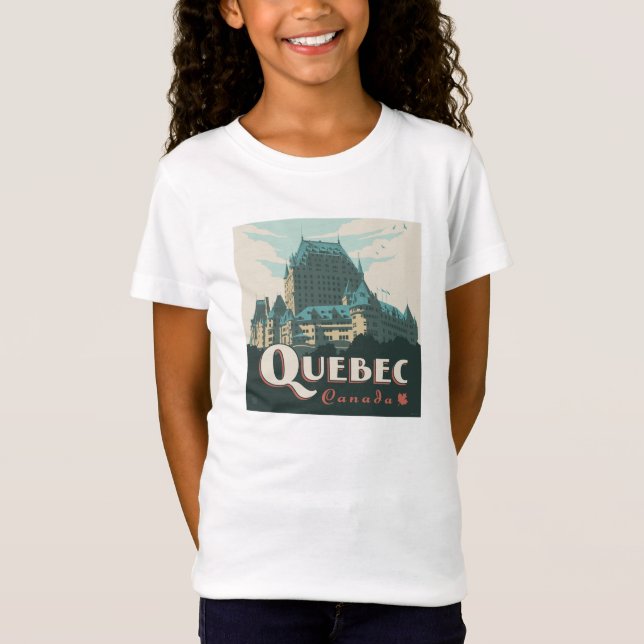 Quebec Kanada | Château Frontenac T-Shirt (Vorderseite)