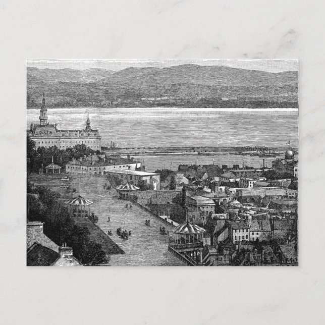 Quebec, Kanada, Dufferin Terrace, ca. 1875 Postkarte (Vorderseite)