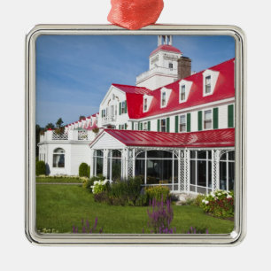 Québec, Kanada. Historisches Hotel Tadoussac, 2 Silbernes Ornament