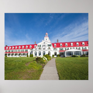Quebec, Kanada. Historisches Hotel Tadoussac, Poster