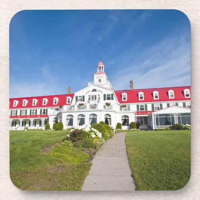  
Quebec, Kanada. Historisches Hotel Tadoussac Untersetzer (Vorderseite)