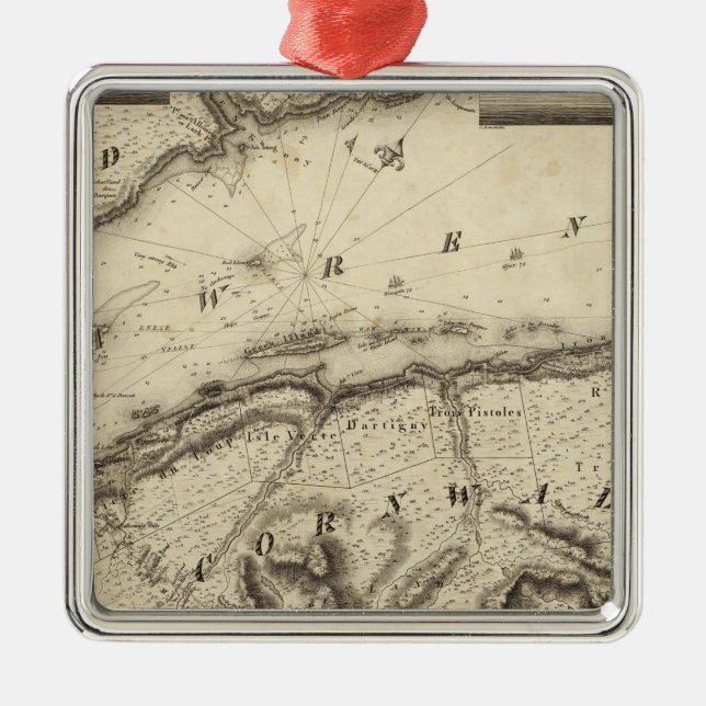 Quebec, Kanada Ornament Aus Metall (Vorne)