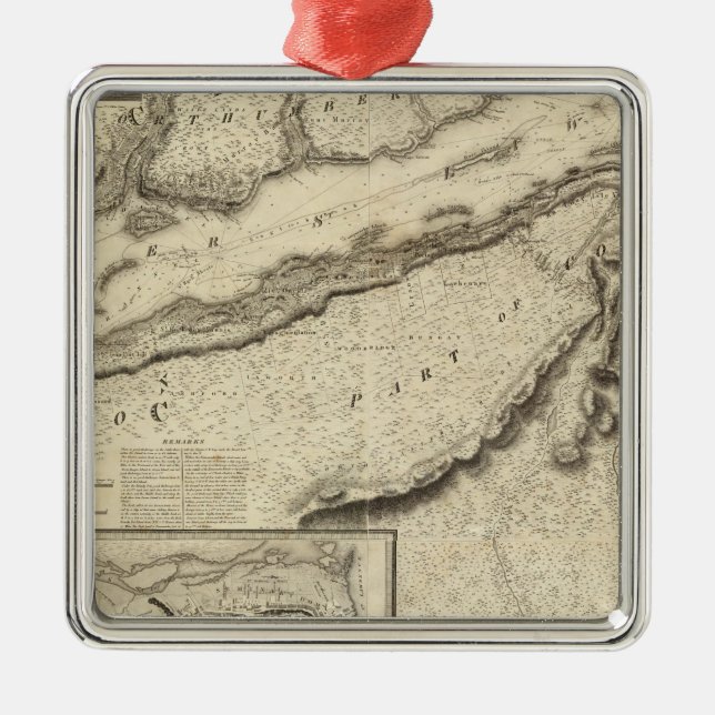 Quebec, Kanada Ornament Aus Metall (Vorne)