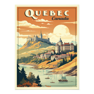 Quebec, Kanada-Retro Fotodruck