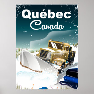 Québec Kanada Vintage-Reiseposter Poster