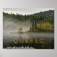 Quebec Landscape Herbst Foto mit Fog Fine Art
