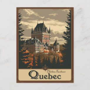 Quebec, Majestät von Le Château Frontenac, Kanada Postkarte